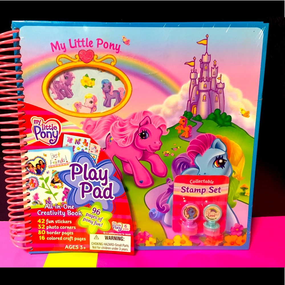 MY LITTLE PONY G3 NWT VTG 2004 Play Pad &  Stamps NEW